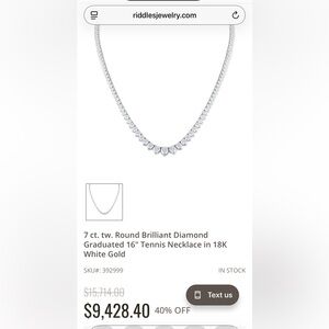 Diamond Chain Necklace 10 ct.